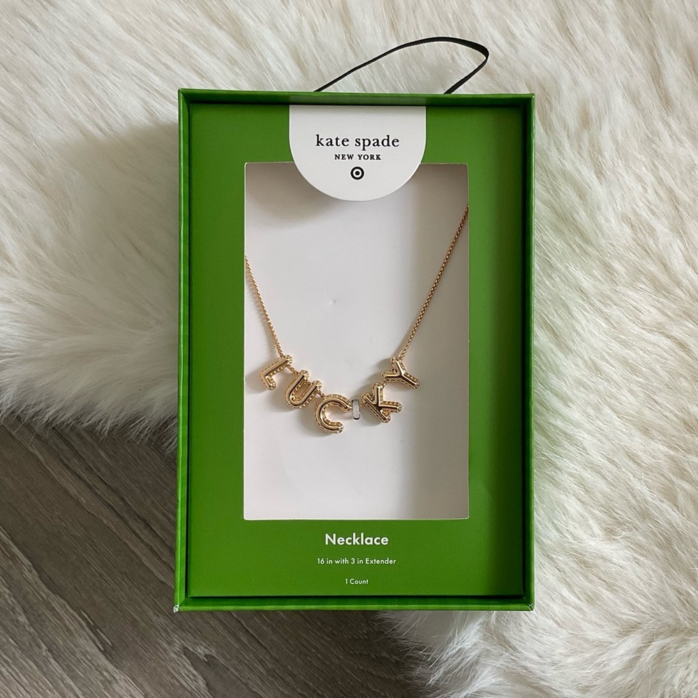 ♠️🍀 kate spade new york x Target LUCKY Bubble Chain Necklace * Limited Edition *